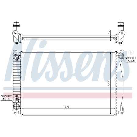 Nissen Nissens Radiator, 60328 60328